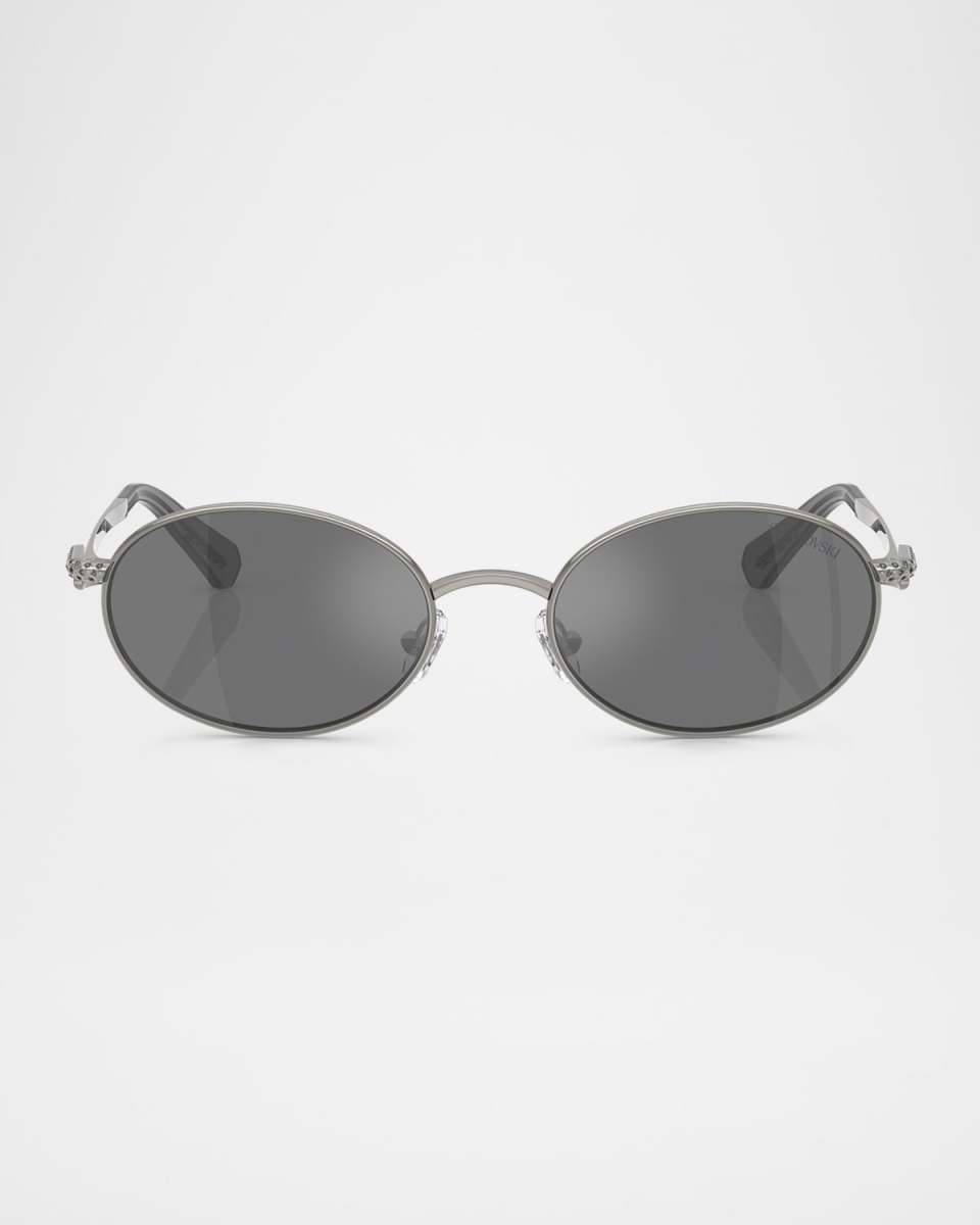 SK7033 Metal Oval Sunglasses